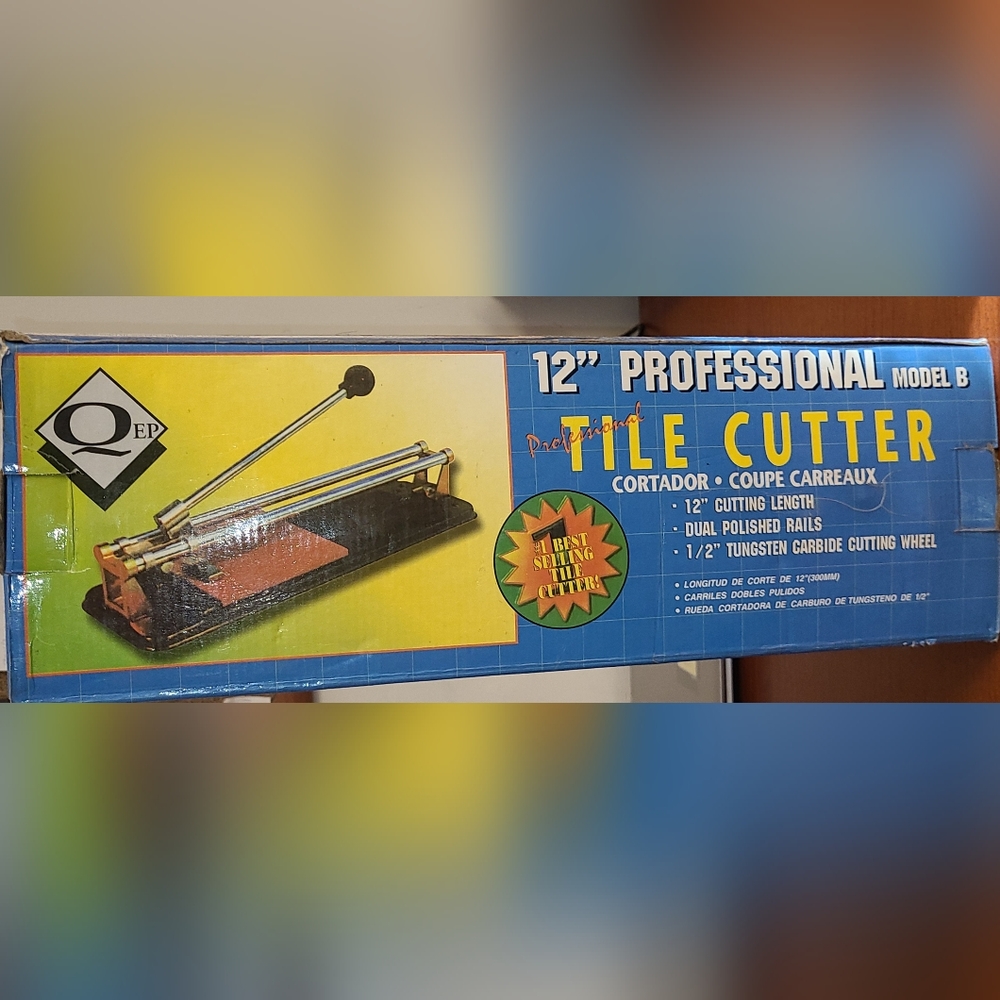 QEP 12" Professional Tile Cutter Model B Tungston Carbide Wheel